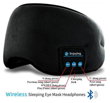 Antifaz para Dormir con Auriculares Integrados