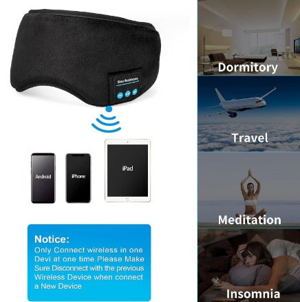 Antifaz para Dormir con Auriculares Integrados
