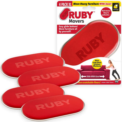Deslizadores de muebles sin esfuerzo - x4 RUBY MOVERS™