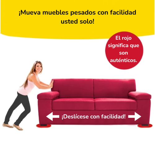 Deslizadores de muebles sin esfuerzo - x4 RUBY MOVERS™
